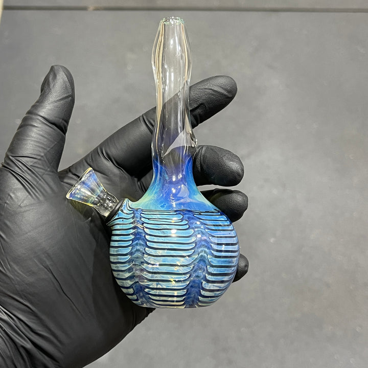 5" Fumed Color Rake Mini Bong Glass Pipe Mary Jane's Glass