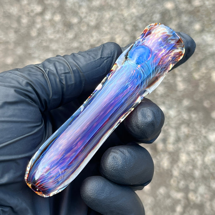 Thick Purple Chillum & Case Combo Glass Pipe Chuck Glass