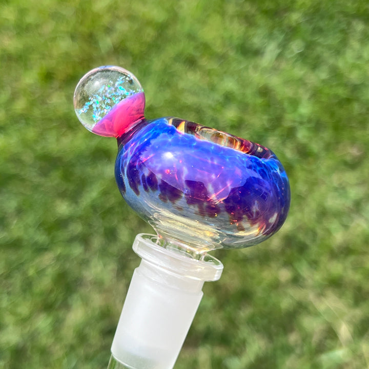 14mm Purple Nebula Pull Slide Accessory Tako Glass   