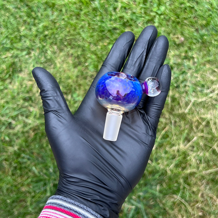 14mm Purple Nebula Pull Slide Accessory Tako Glass   