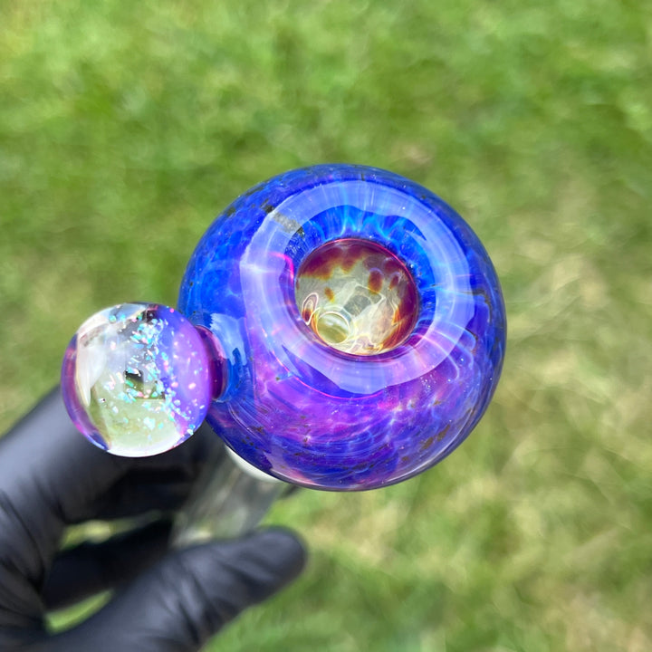 14mm Purple Nebula Pull Slide Accessory Tako Glass   