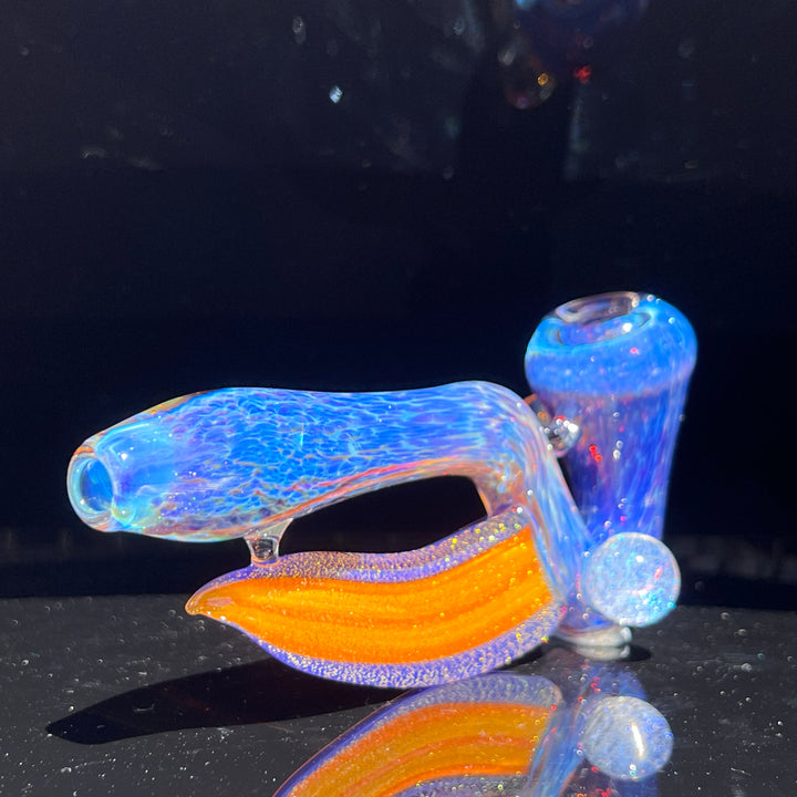 Purple Nebula Swoop Pipe Glass Pipe Tako Glass   