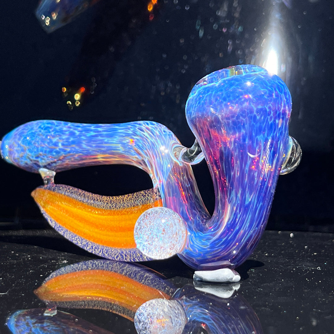 Purple Nebula Swoop Pipe Glass Pipe Tako Glass   