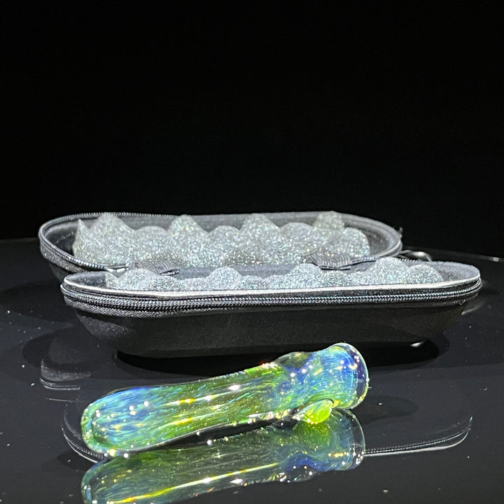 Mystery Aventurine Chillum & Case Combo Glass Pipe Chuck Glass