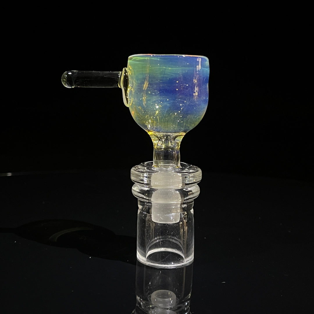 14mm Fumed Party Pull Slide Glass Pipe Mary Jane's Glass