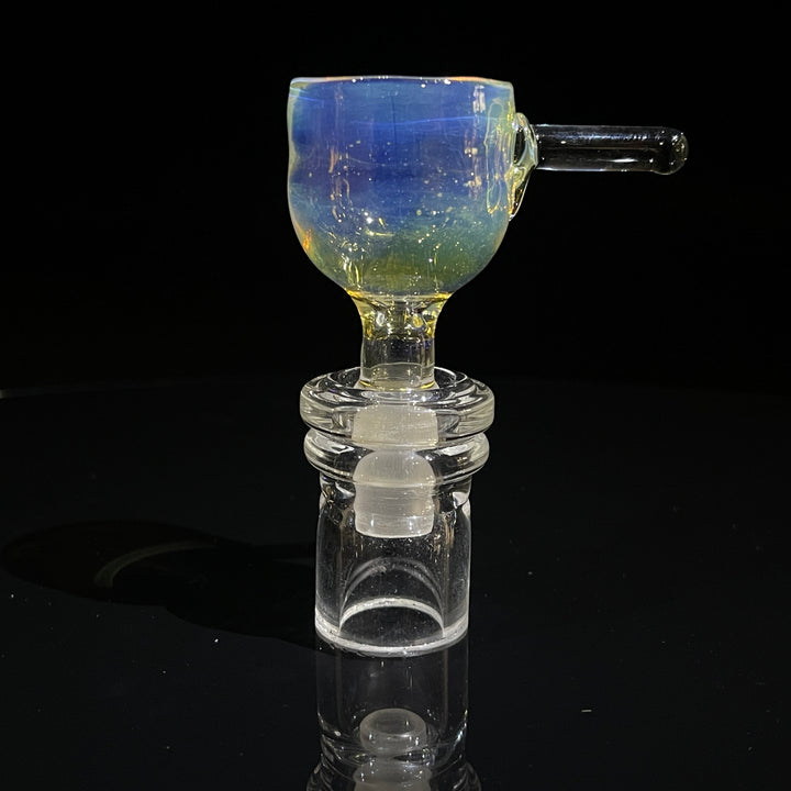 14mm Fumed Party Pull Slide Glass Pipe Mary Jane's Glass