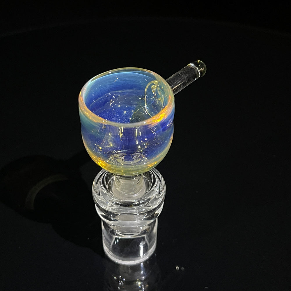 14mm Fumed Party Pull Slide Glass Pipe Mary Jane's Glass