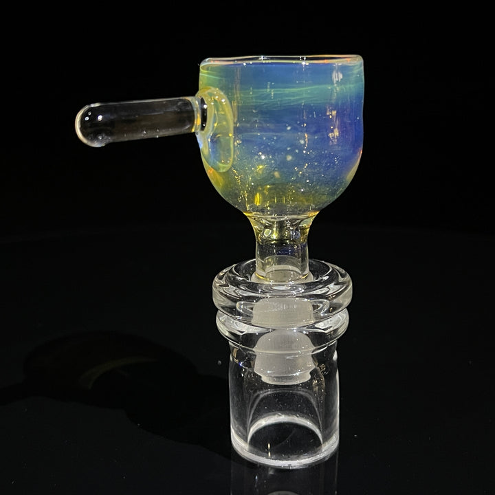 14mm Fumed Party Pull Slide Glass Pipe Mary Jane's Glass