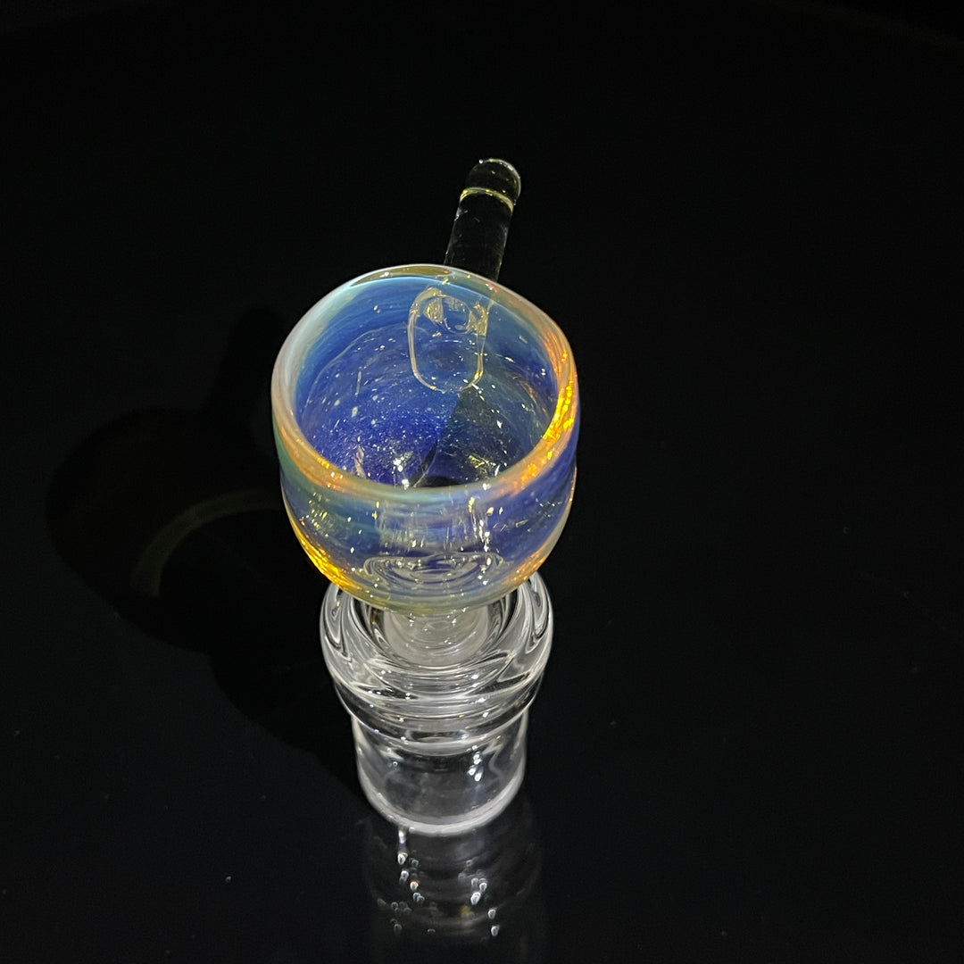 14mm Fumed Party Pull Slide Glass Pipe Mary Jane's Glass