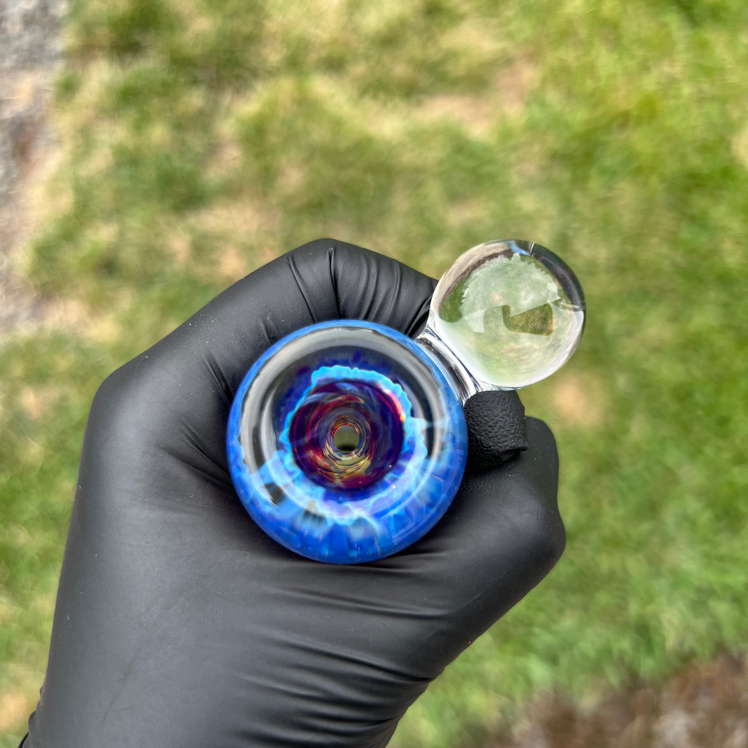 14mm Purple Nebula Pull Slide Accessory Tako Glass   