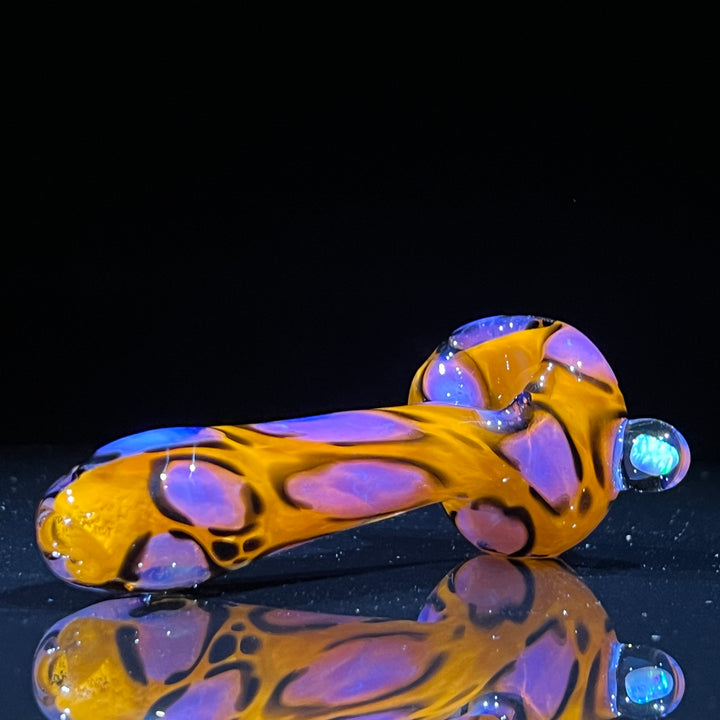 Leopard Opal Pipe Glass Pipe Beezy Glass