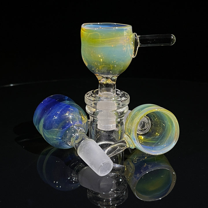 14mm Fumed Party Pull Slide Glass Pipe Mary Jane's Glass