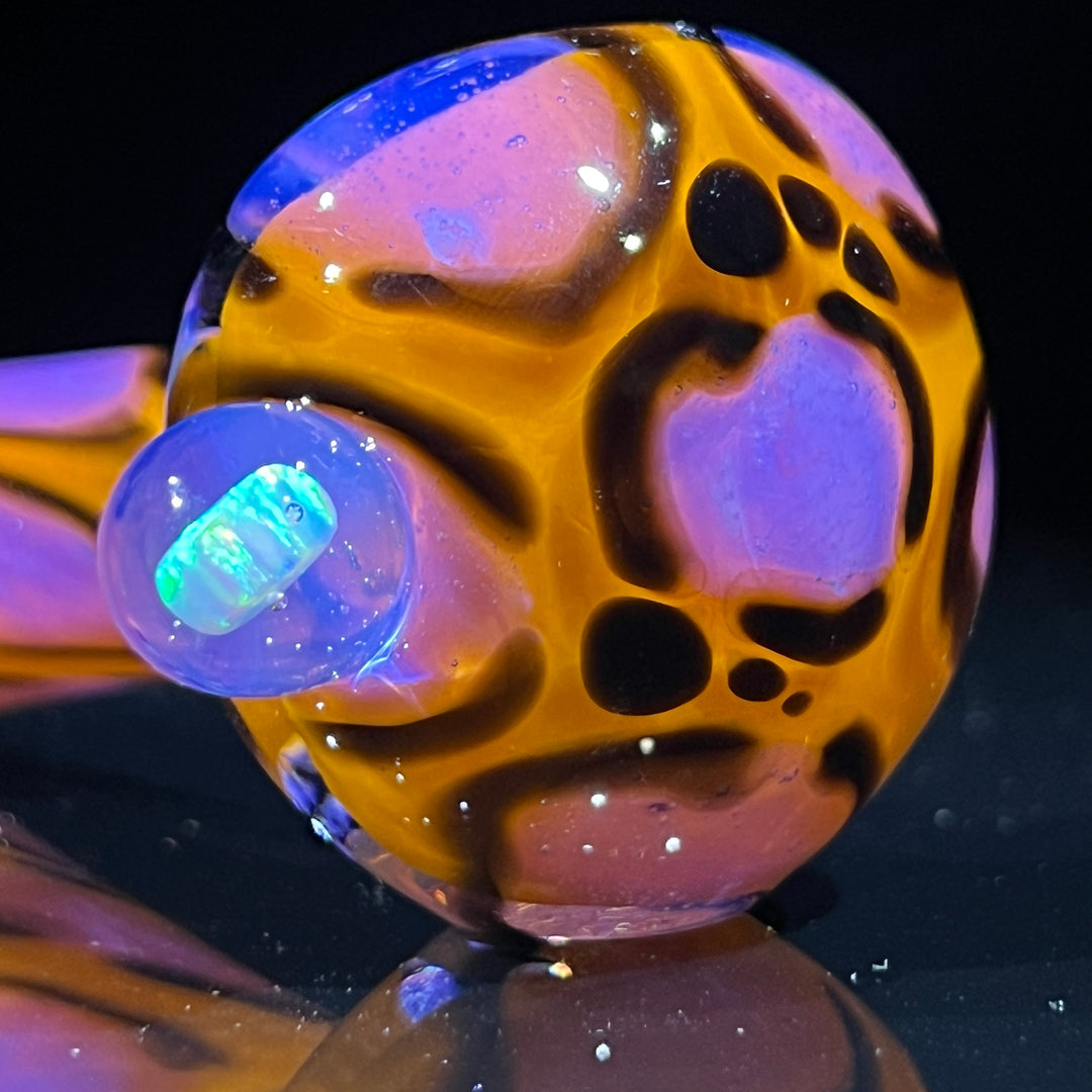 Leopard Opal Pipe Glass Pipe Beezy Glass