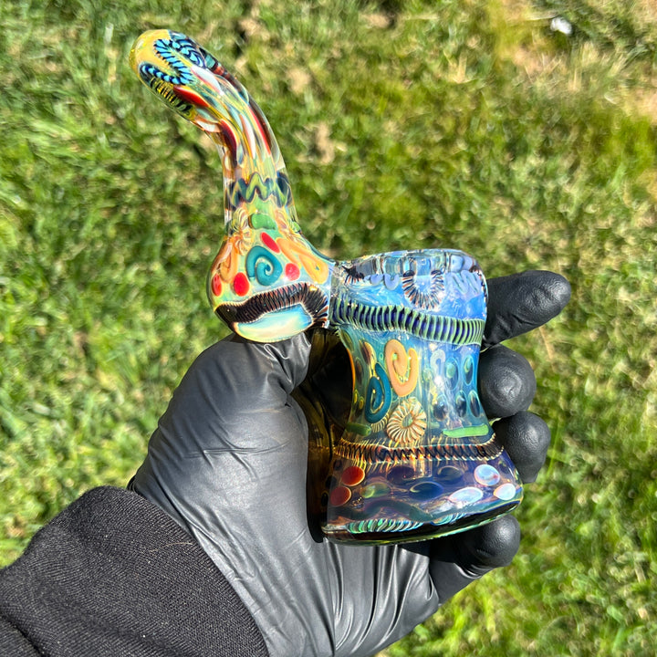 Sherlock Bubbler Glass Pipe Tiny Mike   