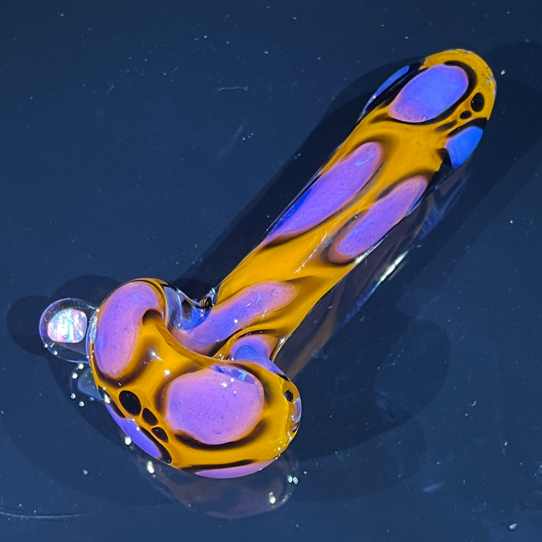 Leopard Opal Pipe Glass Pipe Beezy Glass