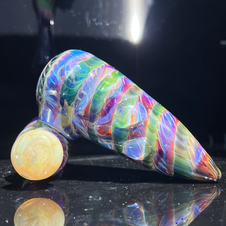 Purple Tie Dye Sidecar Bubbler Glass Pipe Jedi Glassworks   