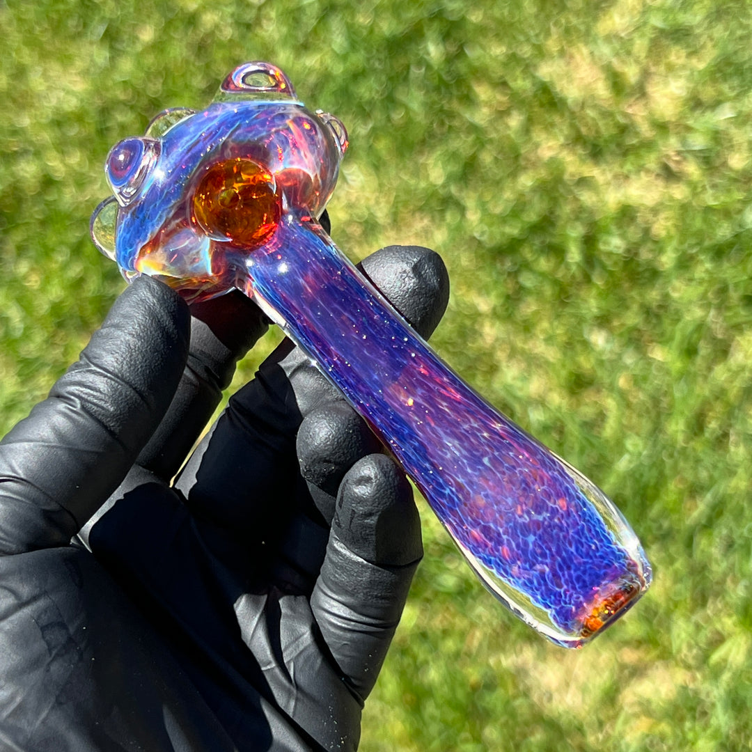 Purple Magic Marble Pipe Glass Pipe Beezy Glass   