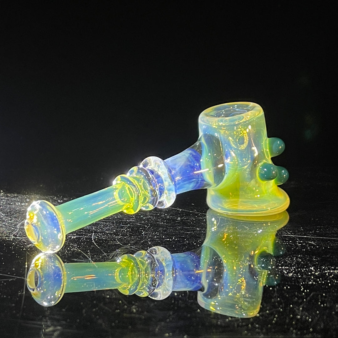 Silver Fumed Hash Hammer Glass Pipe Crondo Glassics   