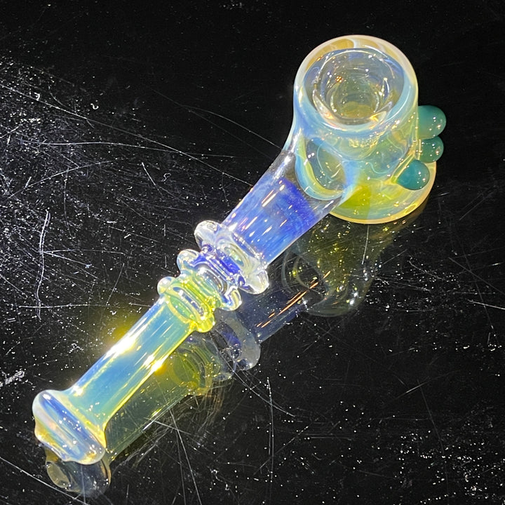 Silver Fumed Hash Hammer Glass Pipe Crondo Glassics   