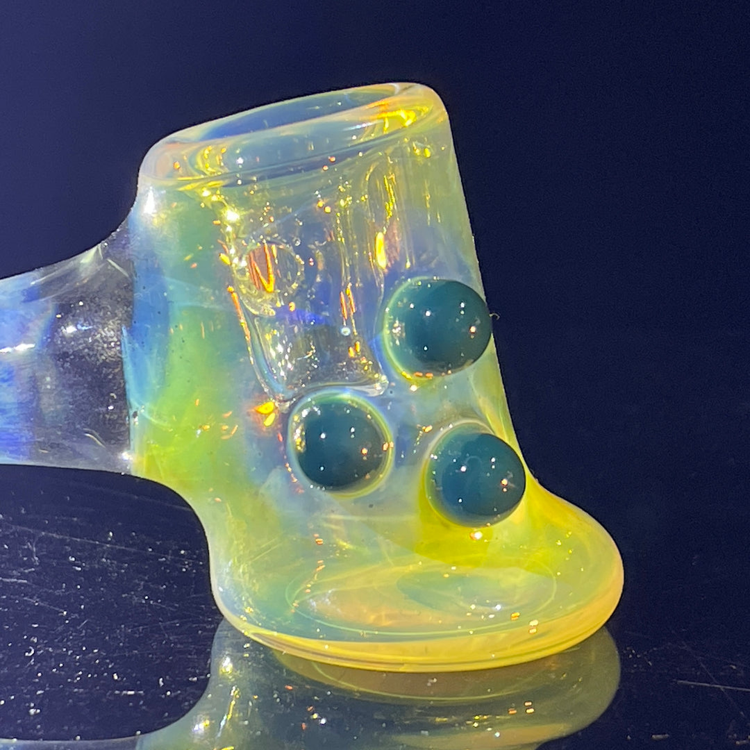 Silver Fumed Hash Hammer Glass Pipe Crondo Glassics   