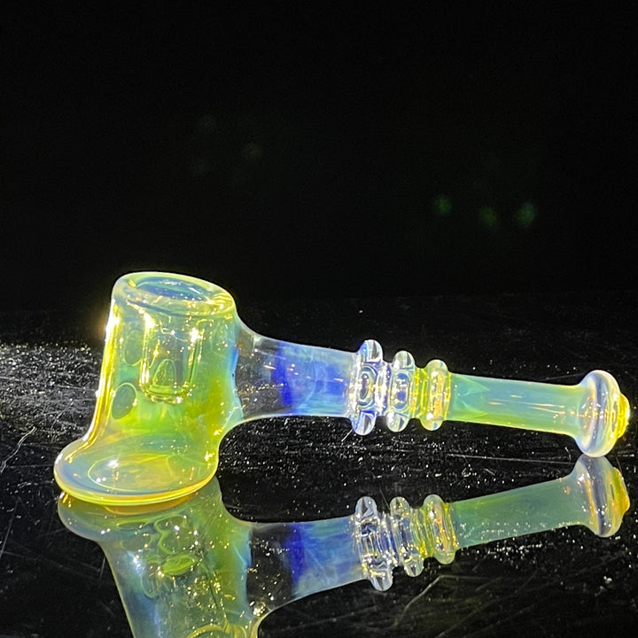 Silver Fumed Hash Hammer Glass Pipe Crondo Glassics   