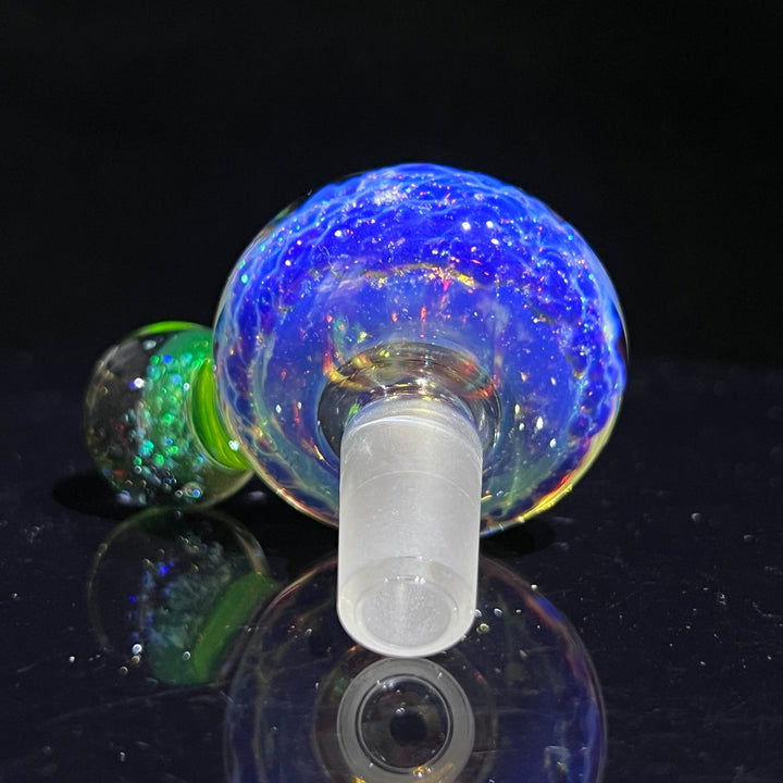 14mm Purple Nebula Space Dust Pull Slide Accessory Tako Glass   