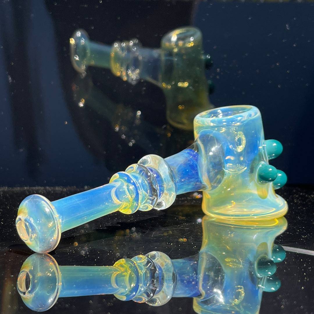 Silver Fumed Hash Hammer Glass Pipe Crondo Glassics   