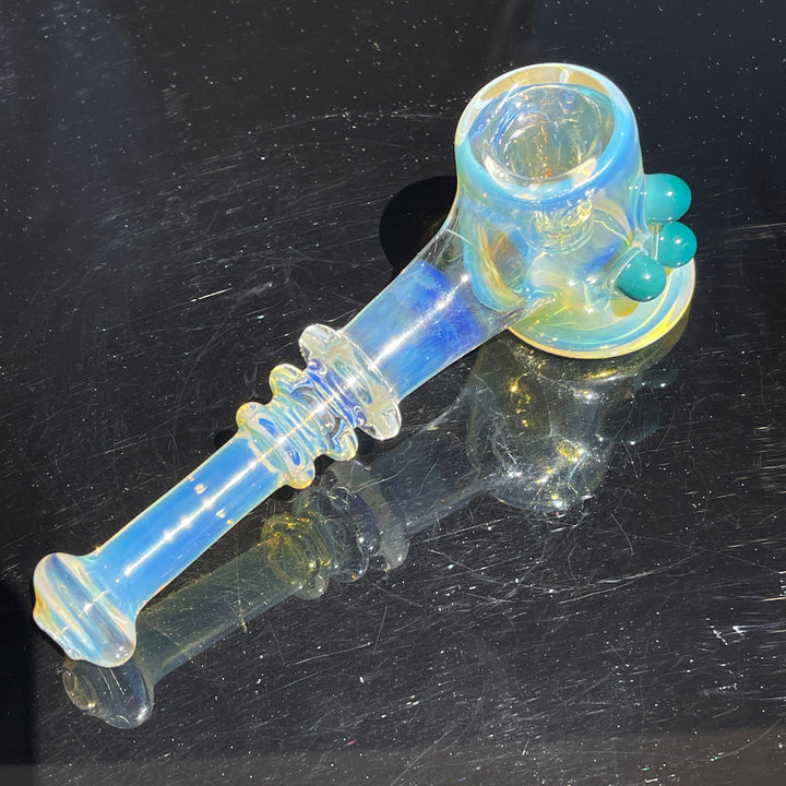 Silver Fumed Hash Hammer Glass Pipe Crondo Glassics   