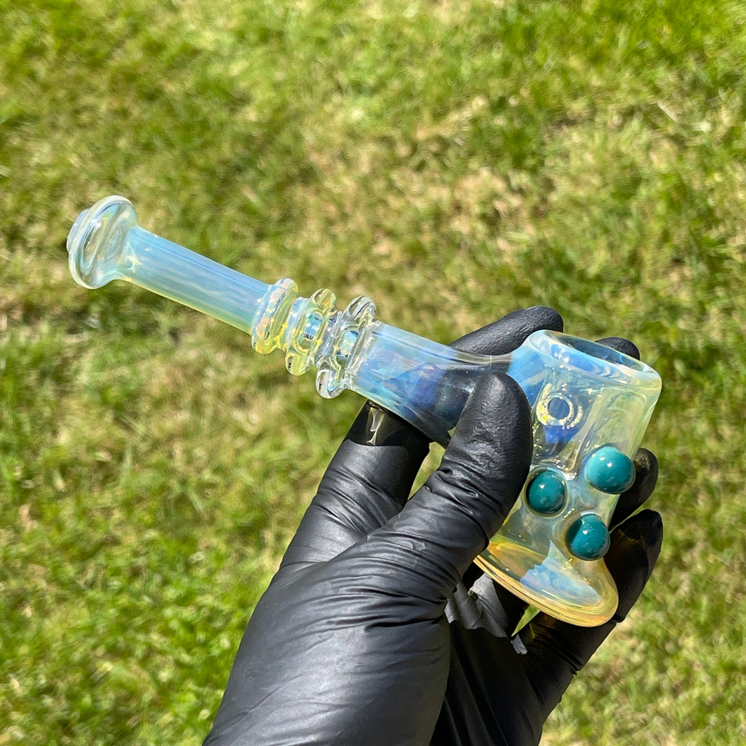 Silver Fumed Hash Hammer Glass Pipe Crondo Glassics   