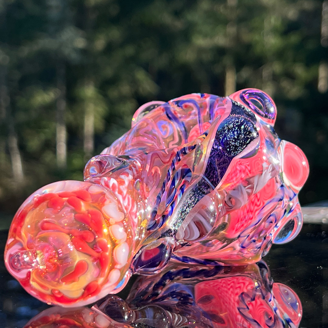 Thick and Twisted Wig Wag Pipe Glass Pipe Molten Imagination