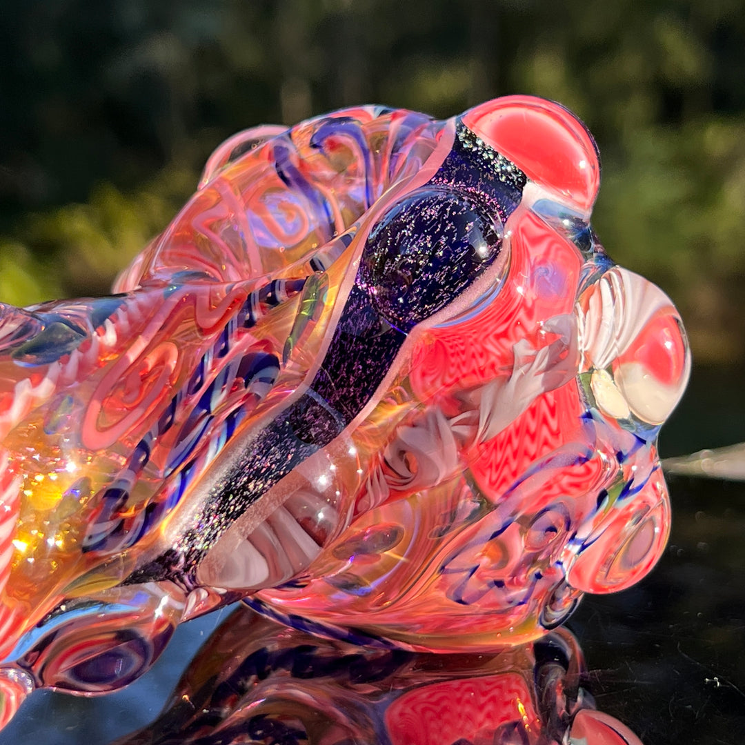 Thick and Twisted Wig Wag Pipe Glass Pipe Molten Imagination