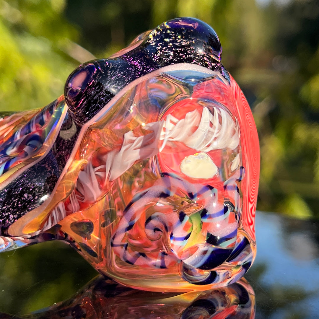 Thick and Twisted Wig Wag Pipe Glass Pipe Molten Imagination