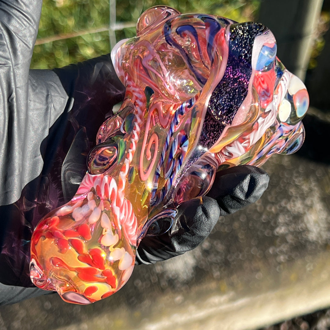 Thick and Twisted Wig Wag Pipe Glass Pipe Molten Imagination