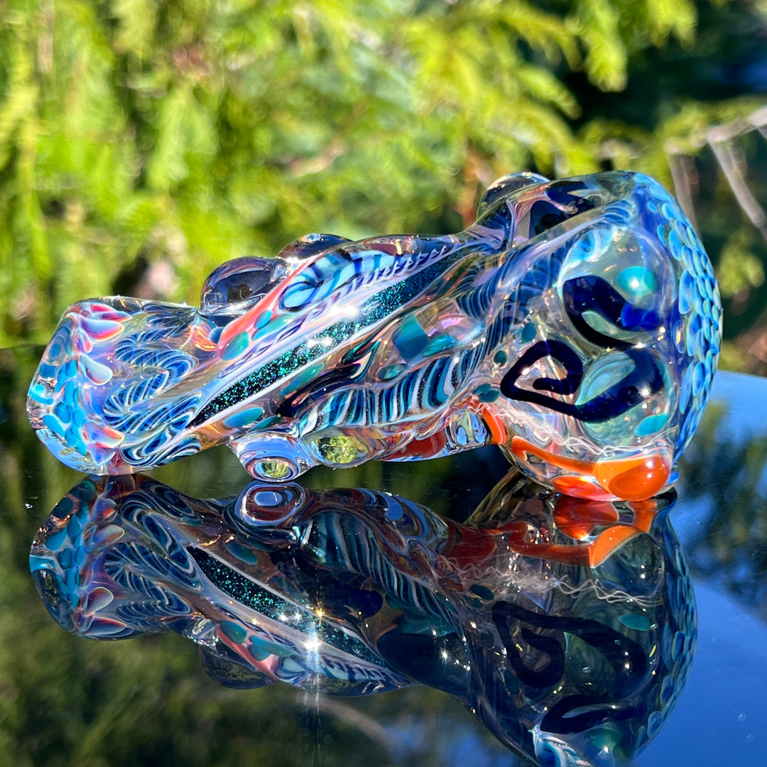 Molten Thick and Twisted Pipe Glass Pipe Molten Imagination