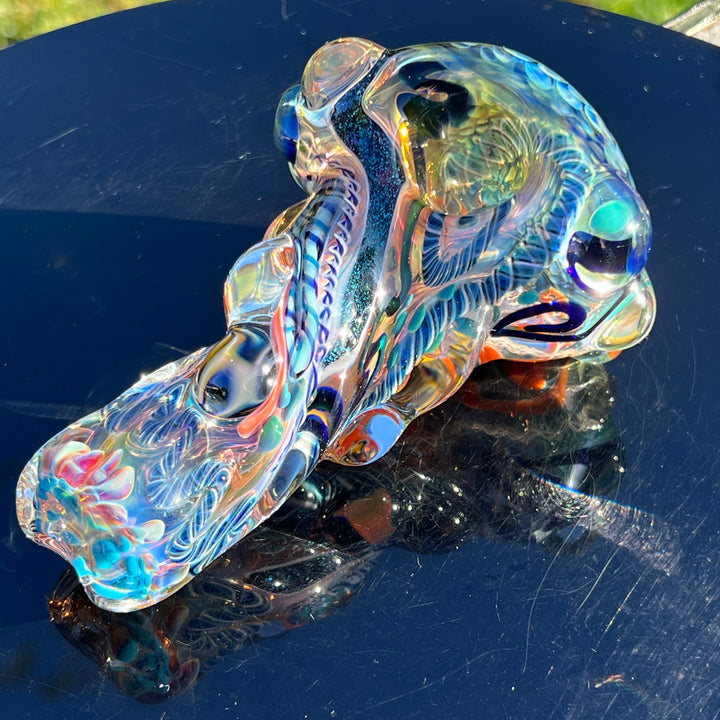 Molten Thick and Twisted Pipe Glass Pipe Molten Imagination