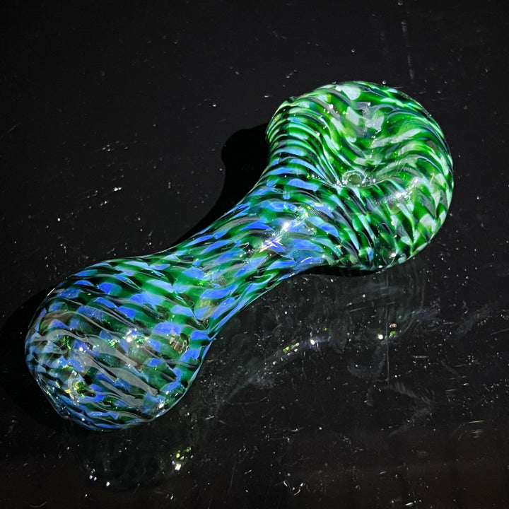 Experimental Green Jumbo Spoon Glass Pipe Jedi Glassworks   