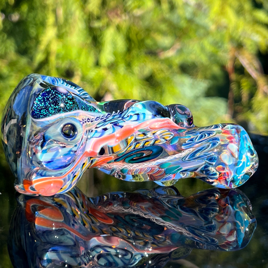 Molten Thick and Twisted Pipe Glass Pipe Molten Imagination