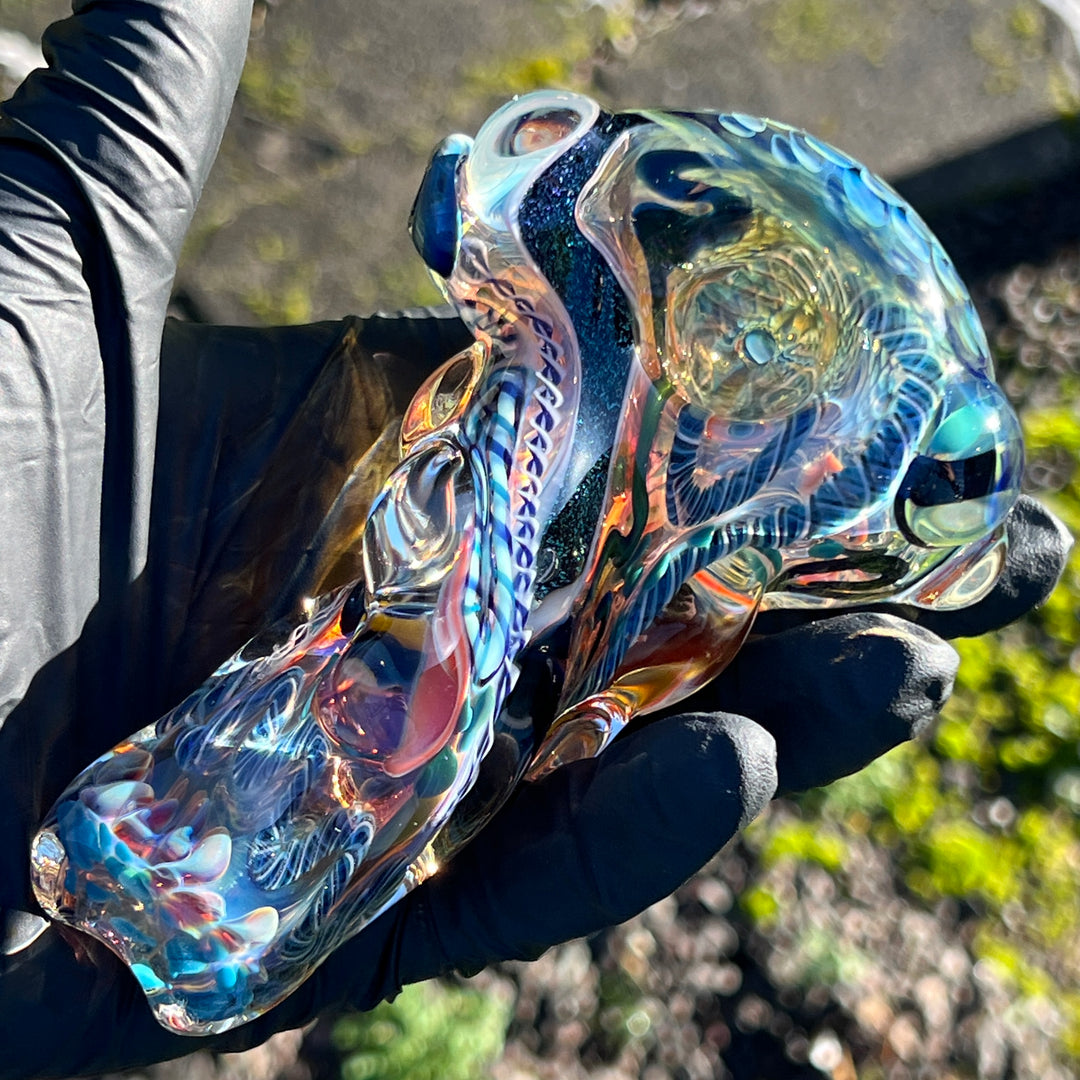 Molten Thick and Twisted Pipe Glass Pipe Molten Imagination