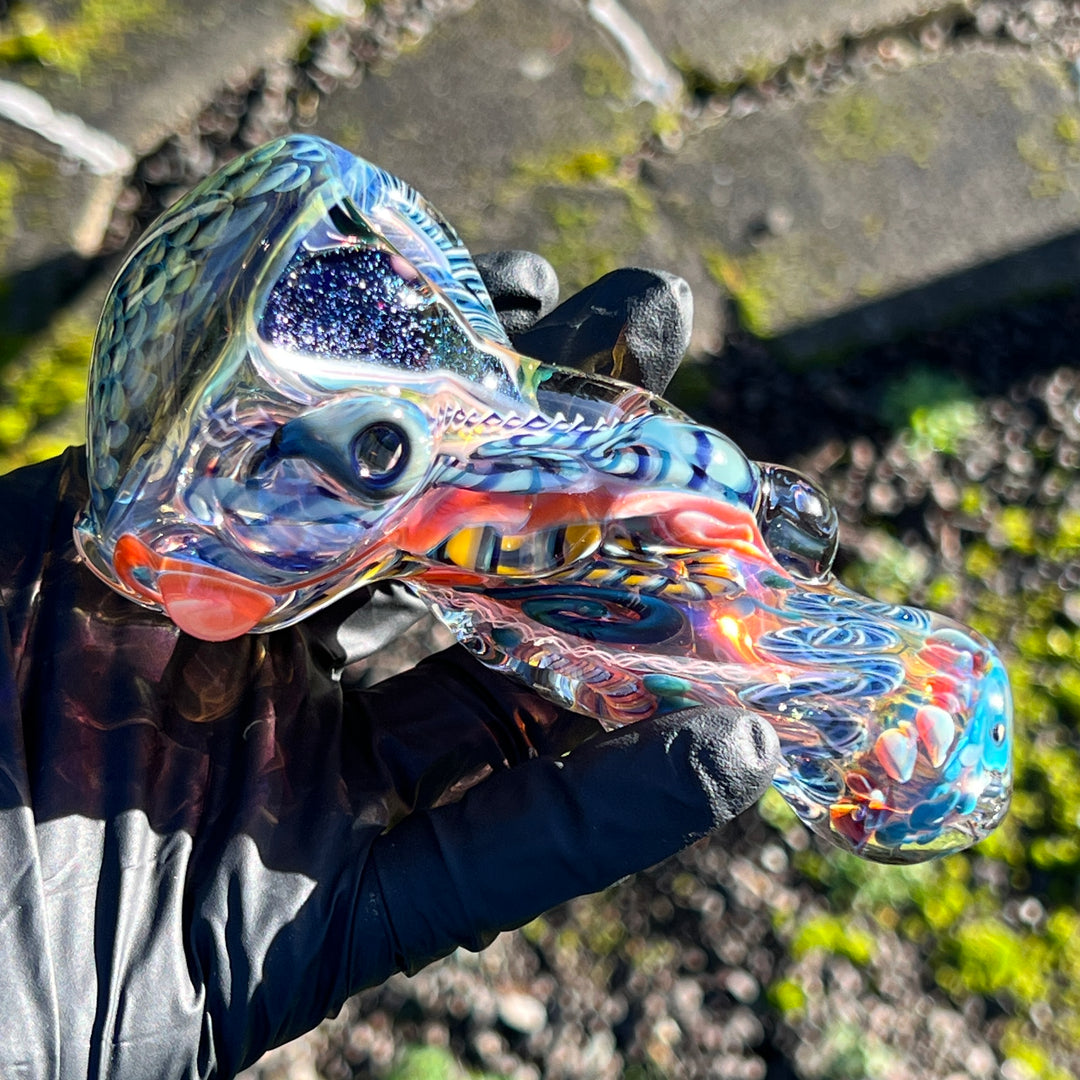 Molten Thick and Twisted Pipe Glass Pipe Molten Imagination