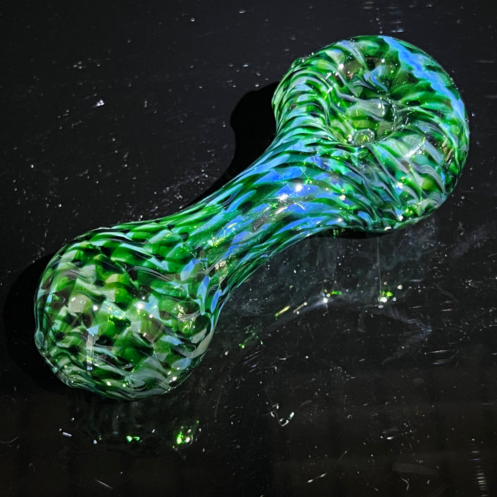 Experimental Green Jumbo Spoon Glass Pipe Jedi Glassworks   