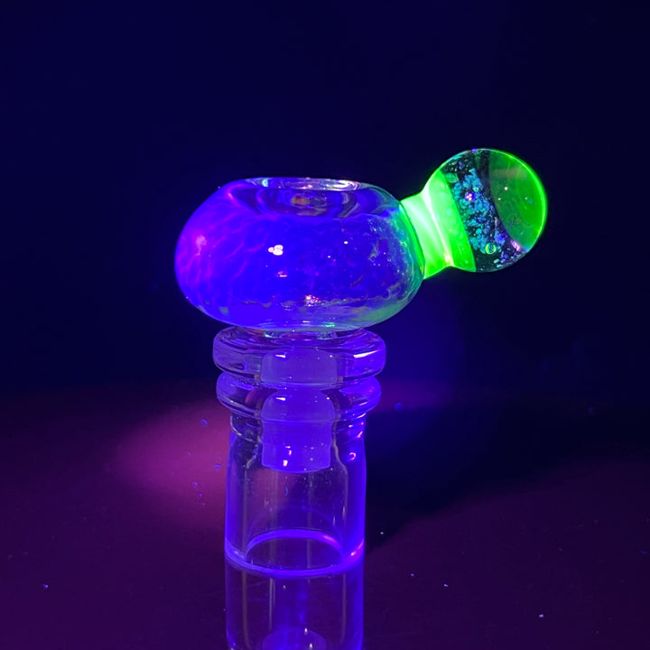 14mm Purple Nebula Space Dust Pull Slide Accessory Tako Glass   