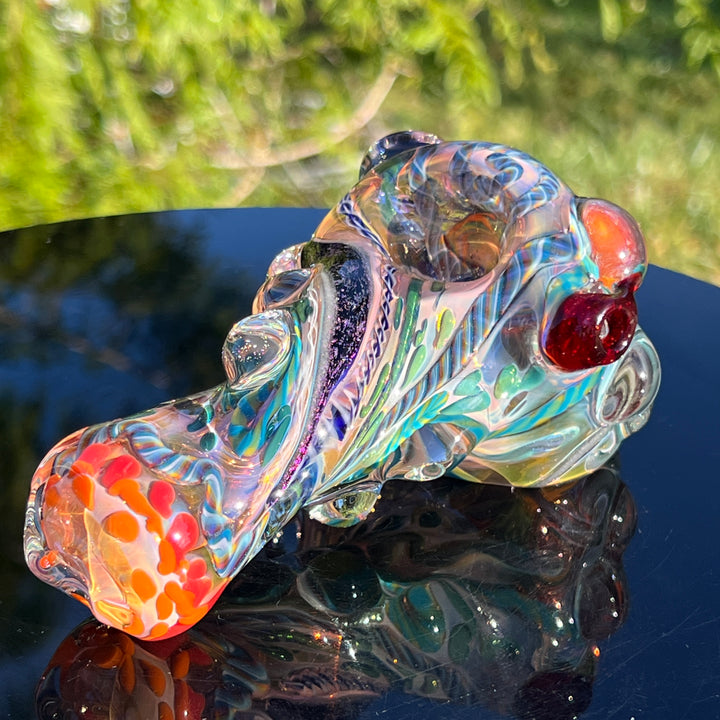 Thick and Twisted Wig Wag Pipe Glass Pipe Molten Imagination