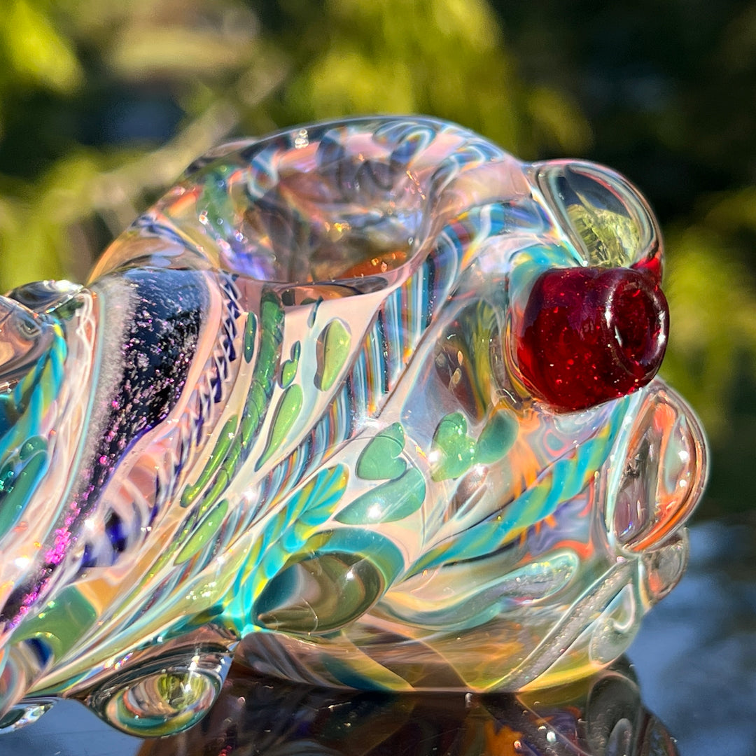 Thick and Twisted Wig Wag Pipe Glass Pipe Molten Imagination