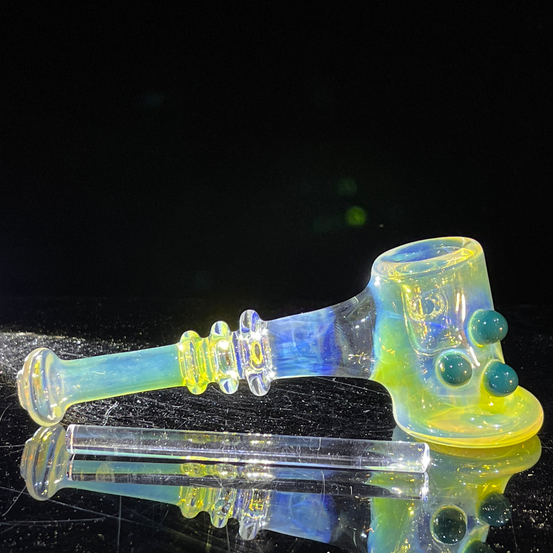 Silver Fumed Hash Hammer Glass Pipe Crondo Glassics   