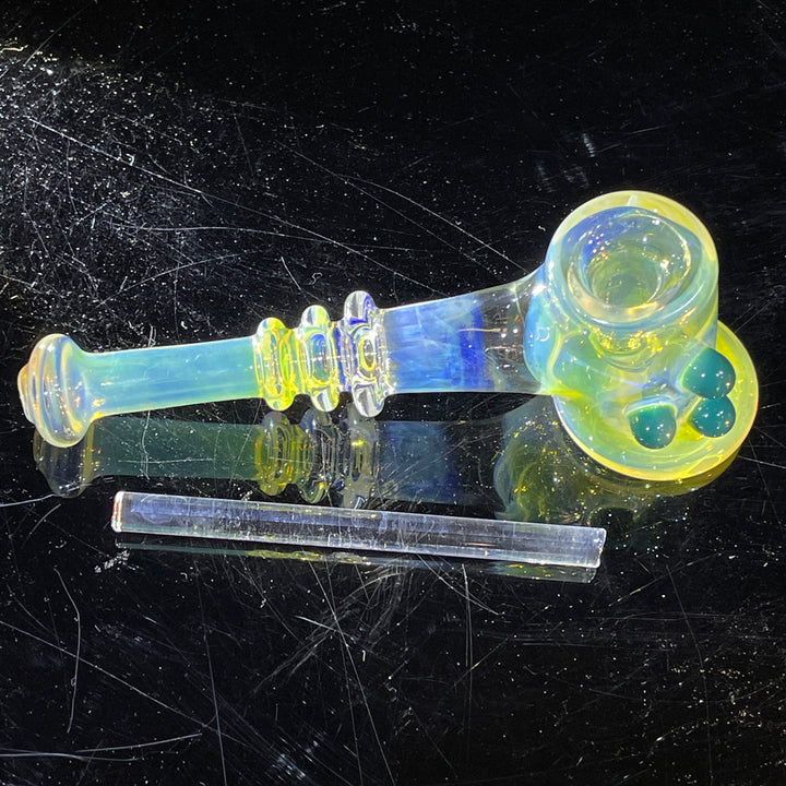 Silver Fumed Hash Hammer Glass Pipe Crondo Glassics   