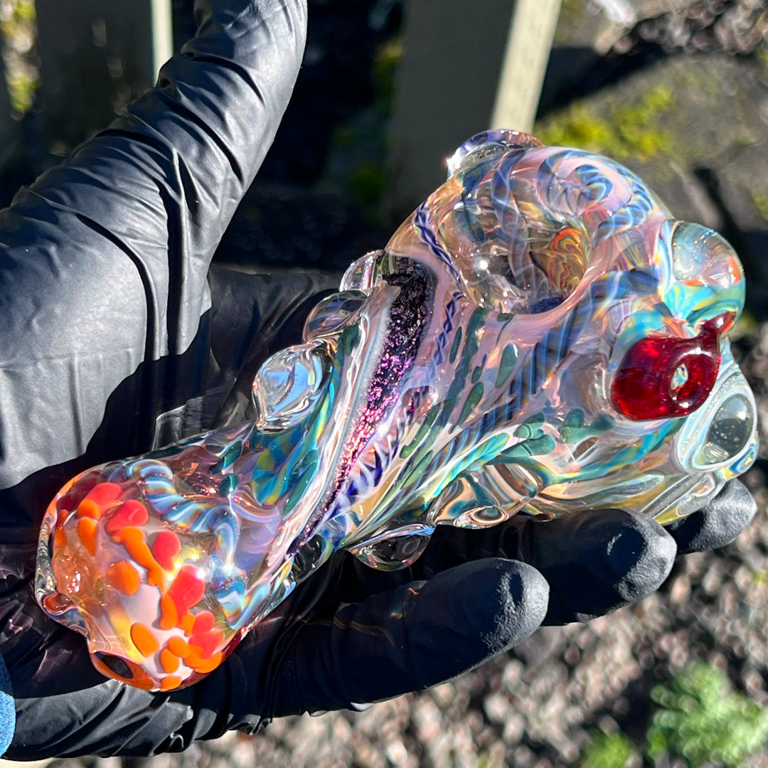 Thick and Twisted Wig Wag Pipe Glass Pipe Molten Imagination