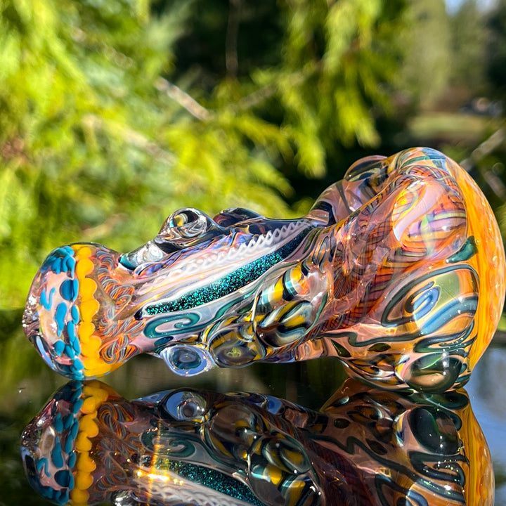 Molten Thick and Twisted Pipe Glass Pipe Molten Imagination