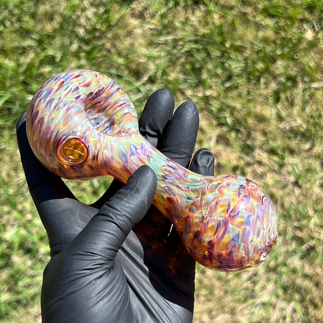 Multi-colored Jumbo Spoon Glass Pipe Jedi Glassworks   