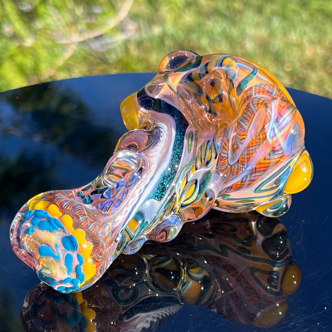 Molten Thick and Twisted Pipe Glass Pipe Molten Imagination