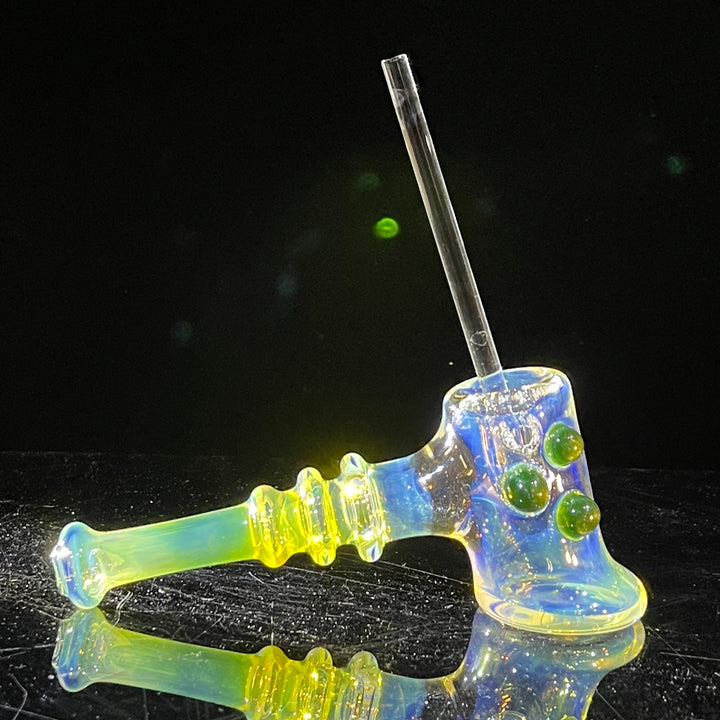 Silver Fumed Hash Hammer Glass Pipe Crondo Glassics   